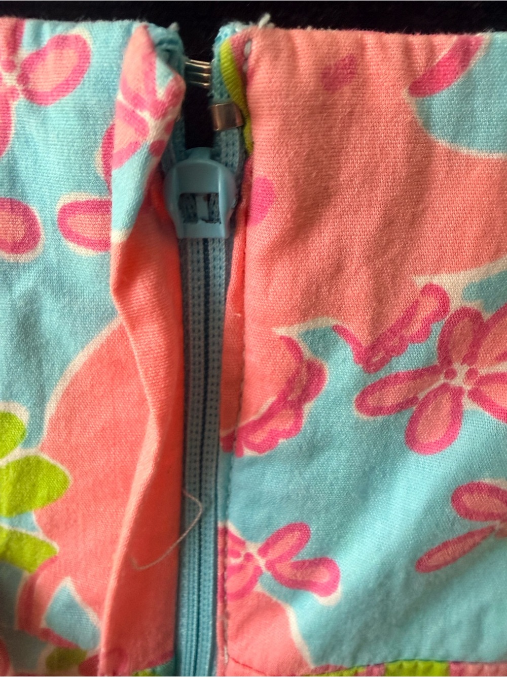 Floral Elephant Spaghetti-Strap Sundress in Pink & Blue - Picture 6 of 6